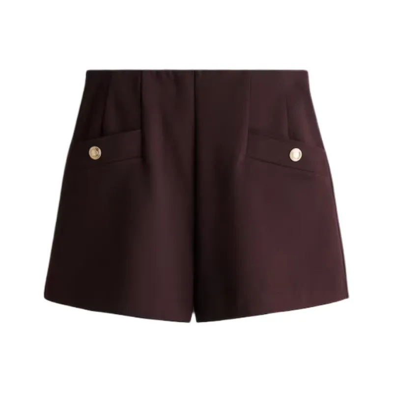 H&M Casual Shorts Women's Dark Brown-0