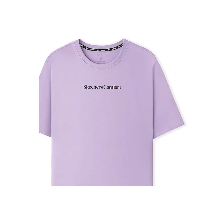 Skechers Sports Lifestyle Trendy Quick Dry T-Shirt Unisex Lavender-4