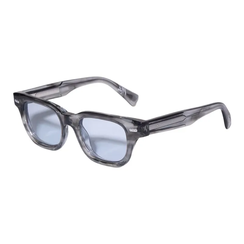 Brunello Cucinelli Acetate Square Sunglasses Unisex Transparent Gray-0