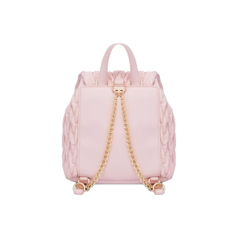 LOVE MOSCHINO PU Fiber Backpack Women's Pink-1