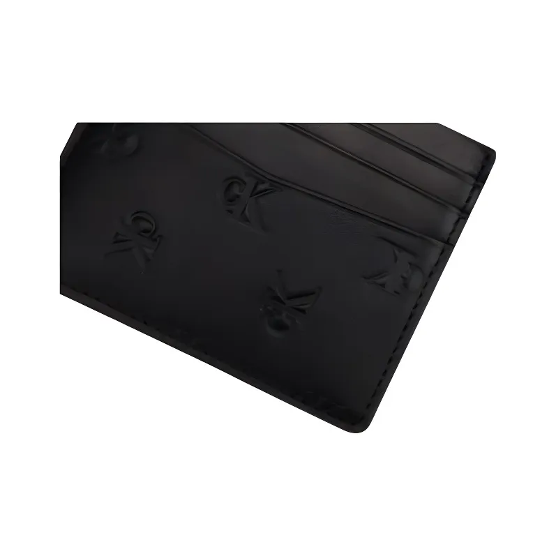 CALVIN KLEIN Cow Leather Card Holder Men's Space Black-4