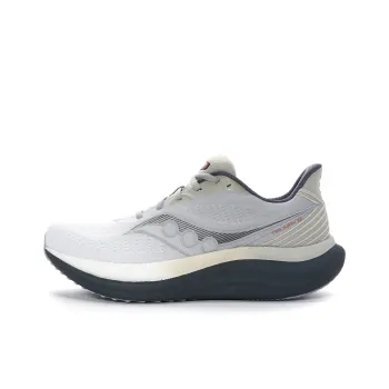Saucony Anti Slip Wear Resistant Low Top Running Shoes Men's Gray