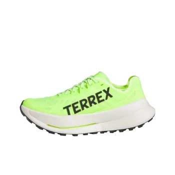 Adidas Terre Abrasion Resistant Low Top Running Shoes Unisex Neon Green