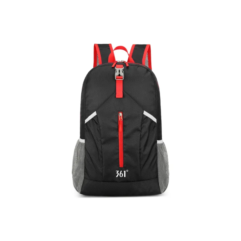 361° Water Repellent Backpack Unisex Black/Dark Blue/Lake Blue/Orange-0