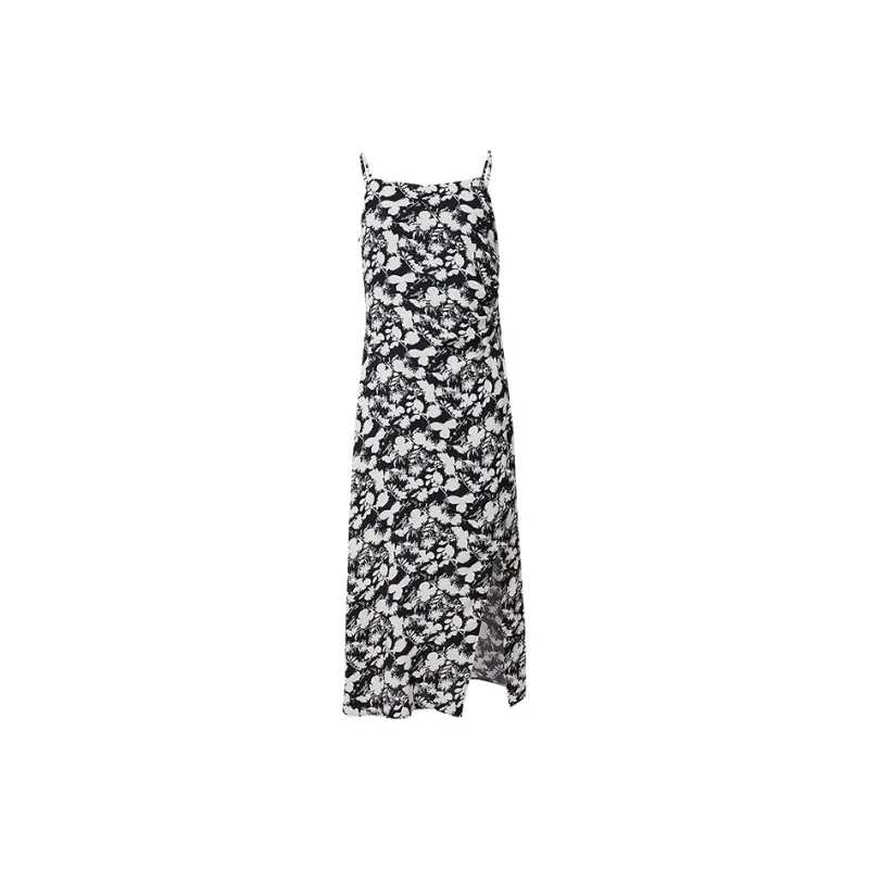 Hopeshow Slip Dresses Women's Black With Floral 658-0