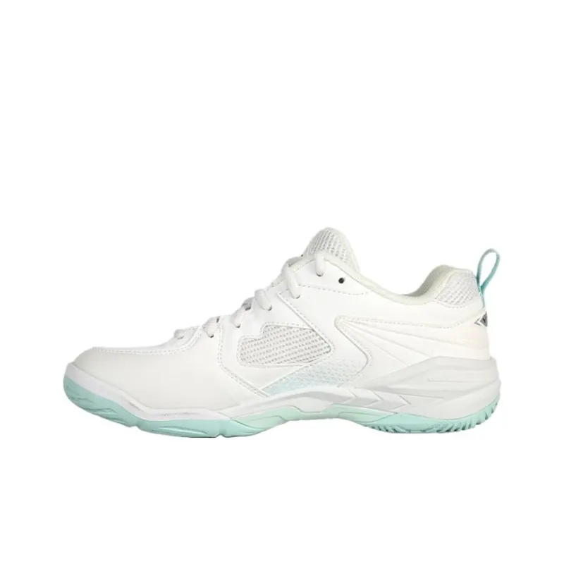 VICTOR Shock Absorbers With Abrasion Resistant And Slip Resistant Properties Low Top Badminton Shoes Unisex White Green-1