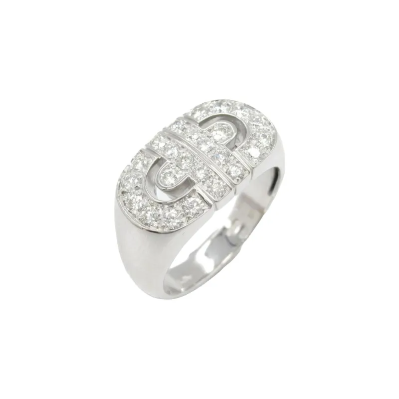 BVLGARI 18K White Gold, Diamond Rings Women's Silver-1