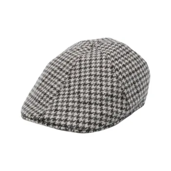 Tagliatore Houndstooth Baker Boy Hat