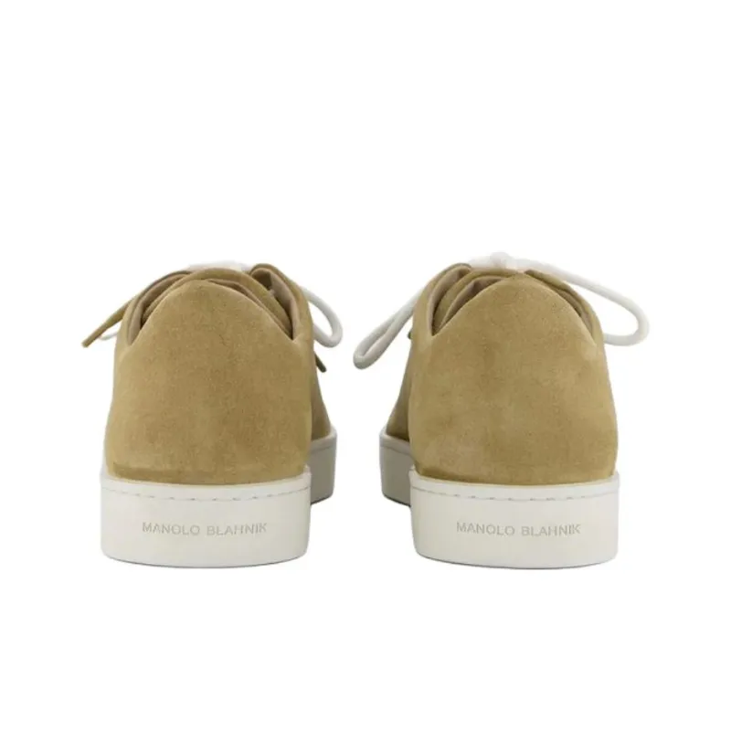 MANOLO BLAHNIK Semanado Low Top Skateboard Shoes Men's Light Umber-5