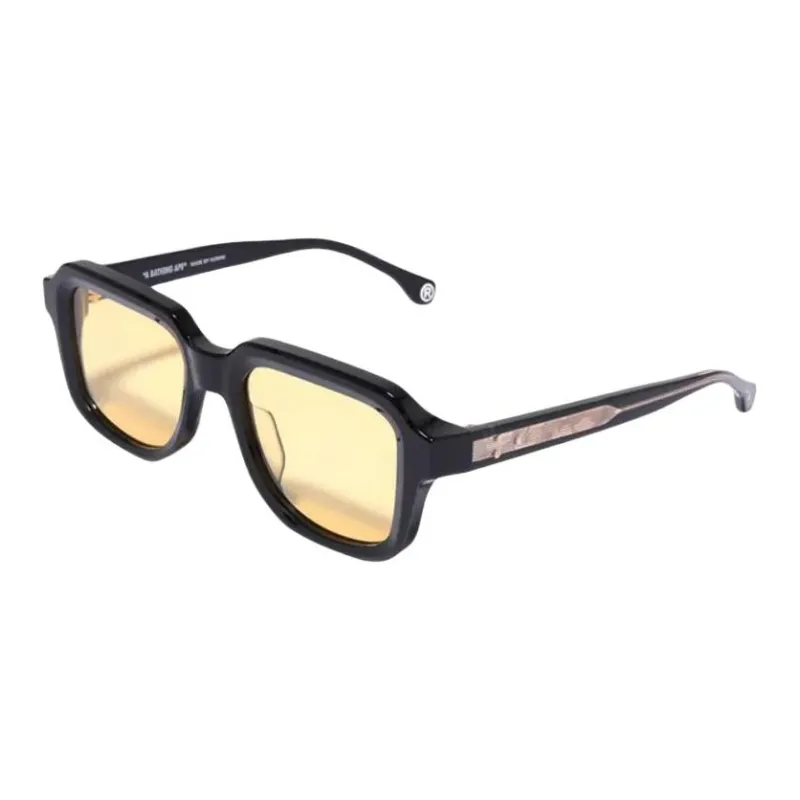 A BATHING APE Square Sunglasses Unisex Black-0