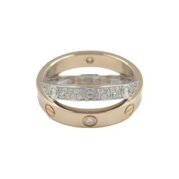 CARTIER 18K White Gold, 18K Rose Gold, Diamond Rings Women's Gold