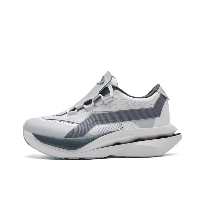 AVIA Sports Life Collection Cushioning Height Increase Low Top Running Shoes Unisex Silver Gray-0