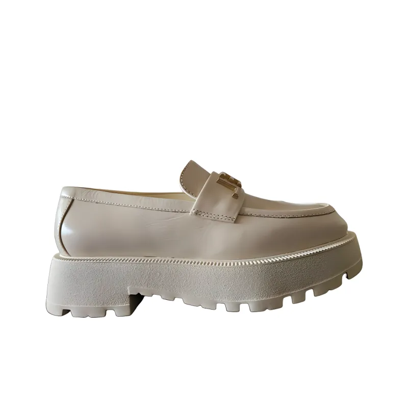 CHANEL Loafers Women's White-1