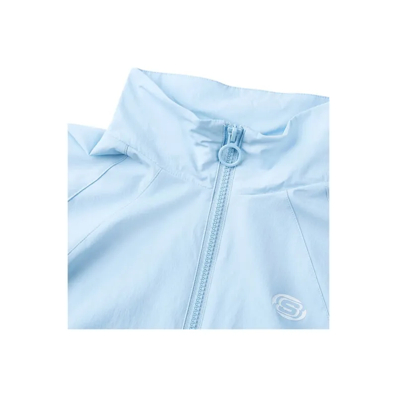 Skechers Trench Coat Women's Sky Blue-3