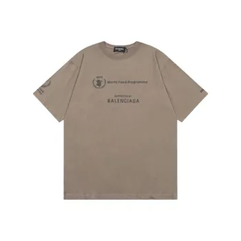 Balenciaga x Wfp SS23 T Shirt Loose Fit Men's Khaki