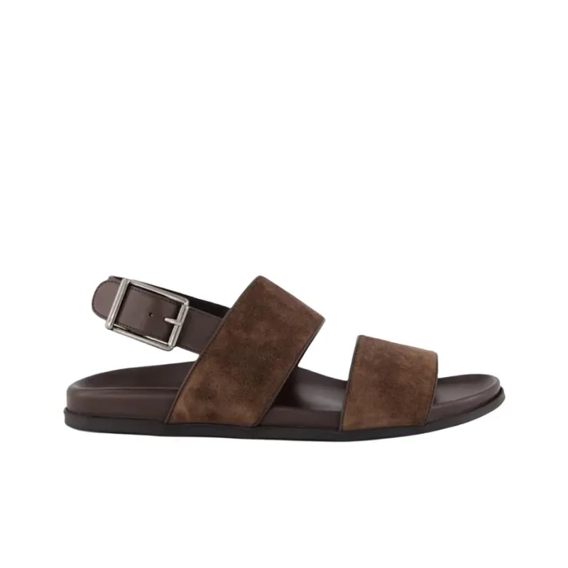 MANOLO BLAHNIK Golby One Strap Sandals Women's Brown-1