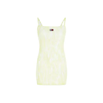 Tommy Hilfiger Slip Dress Women's Yellow Green