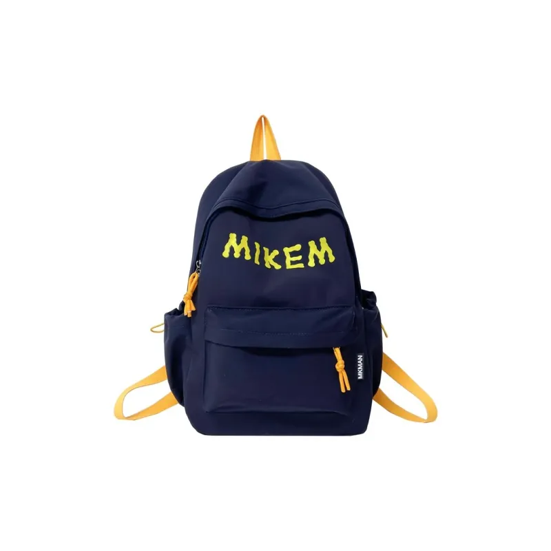 PULEWEI Composite Cloth Backpack Unisex Black/Red/Yellow/Blue-21