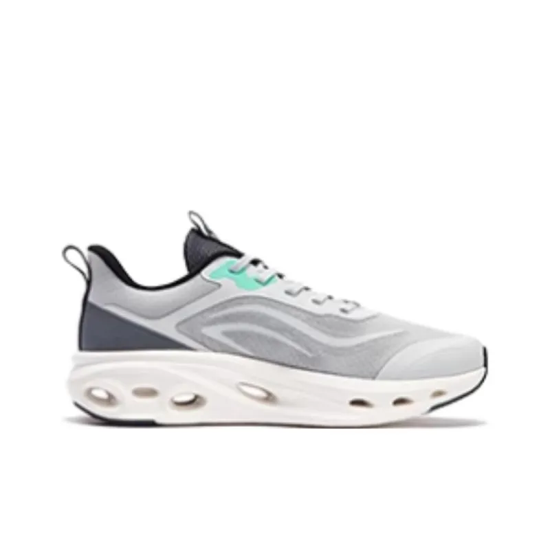 361° Anti Slip Wear Resistant Low Top Running Shoes Men's Gray-1