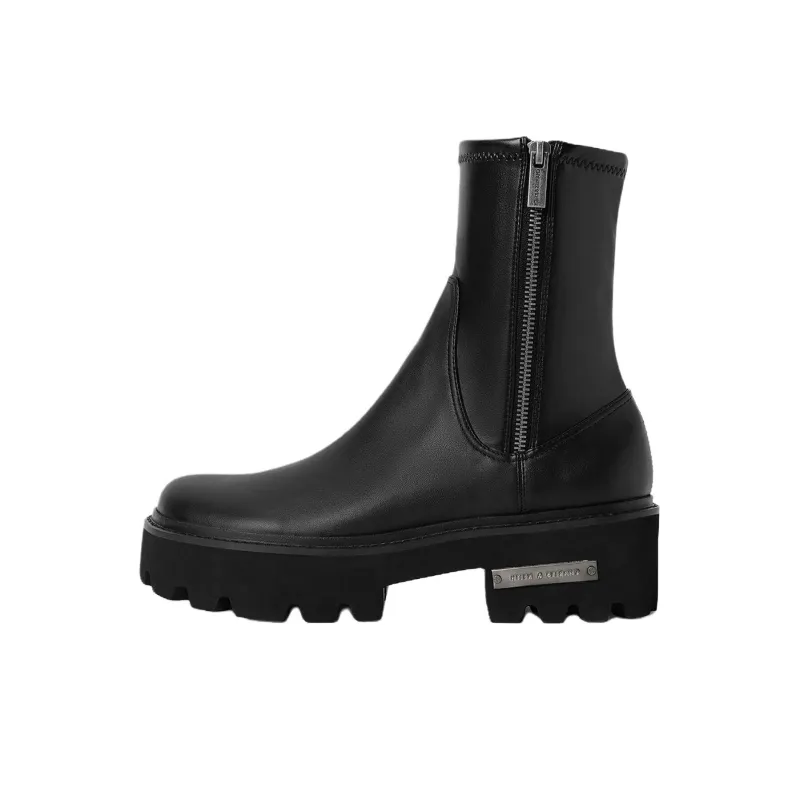CHARLES&KEITH Imogen Ankle Boots 6cm Women's-0