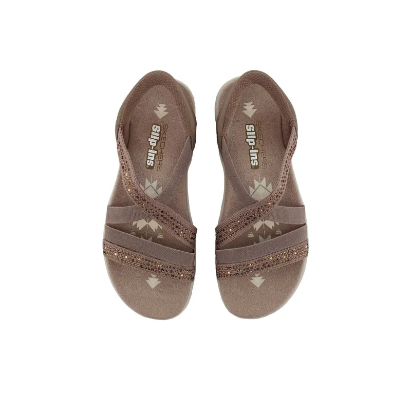 Skechers Reggae Slim Beach Sandals Women's Brown-4