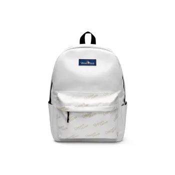 Disney Mickey Series Fabric Backpack Laptop Bag Unisex White/Pink/Black
