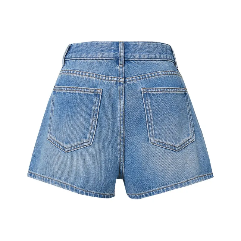 Hopeshow Denim Shorts Women's Light Denim Blue 070-1