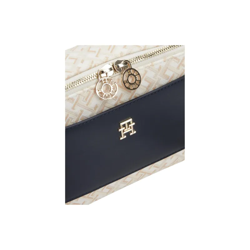 Tommy Hilfiger Polyester Camera Bag, Shoulder Bag Women's Beige & Black-2