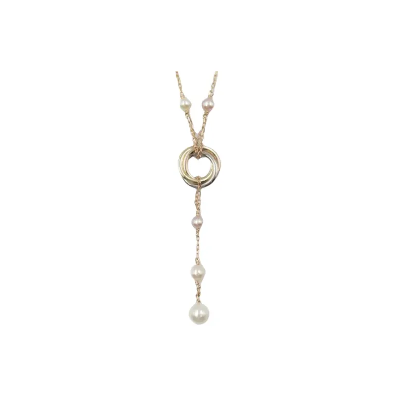 CARTIER 18K Gold, 18K Rose Gold, 18K White Gold, Pearl Necklaces Women's Gold-1