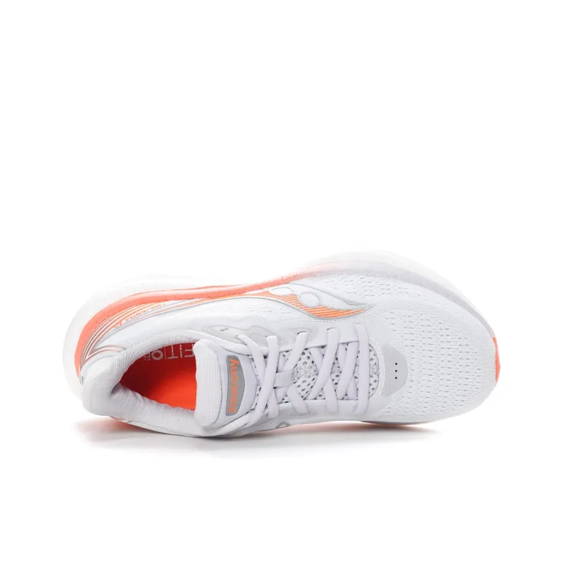 Saucony Anti Slip Wear Resistant Low Top Running Shoes Men's White-5