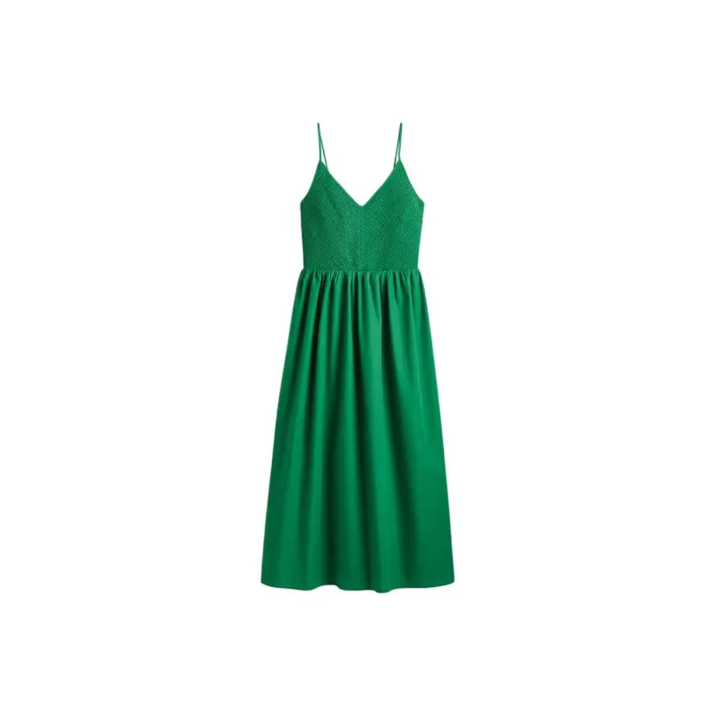 H&M Slip Dresses Women's Green-0