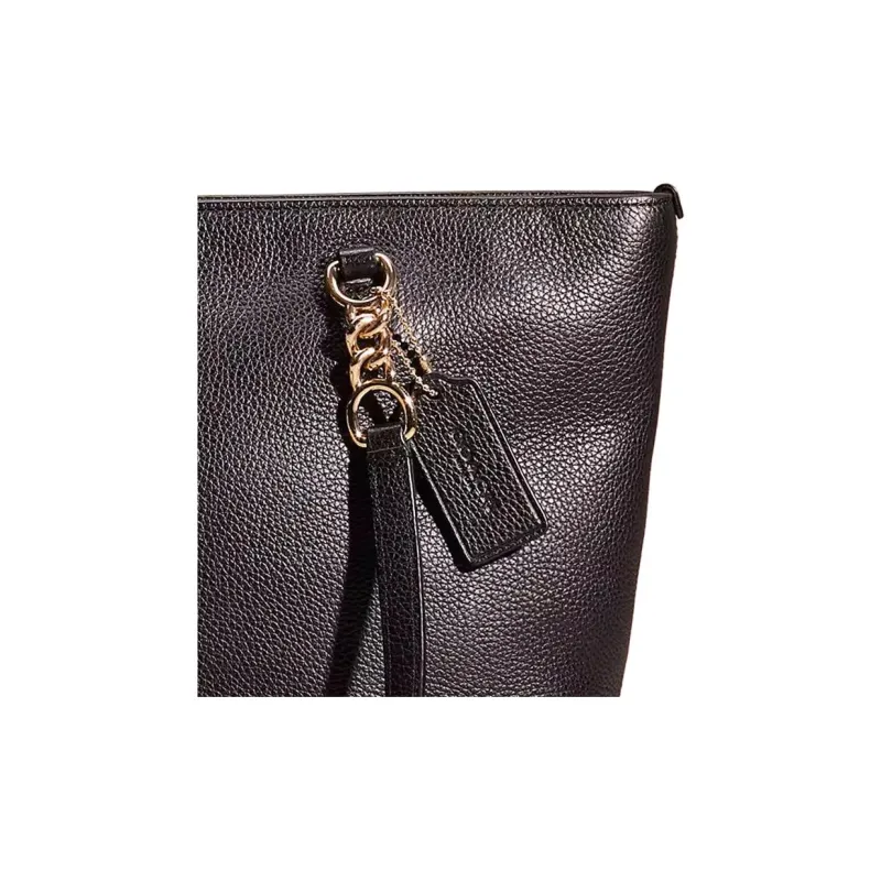 COACH Sophia Leather Tote Bag Shopping Bag Shoulder Bag Handbag Large Size Women's Black-2