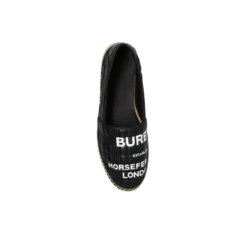 Burberry Horseferry Leather Espadrilles-4