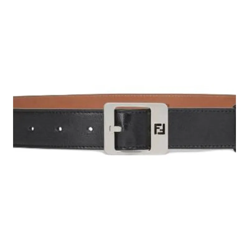 FENDI Leather Belts Men's Black -1