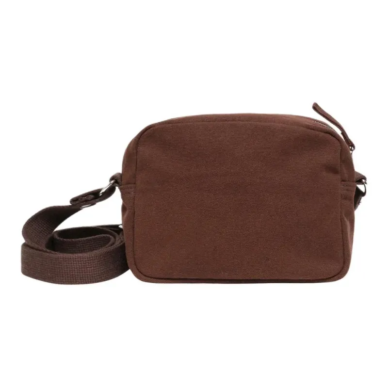 Stussy Cotton Shoulder Bag, Crossbody Bag Unisex Brown-1