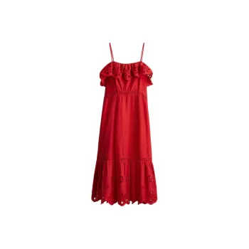 H&M Slip Dresses Women's Red