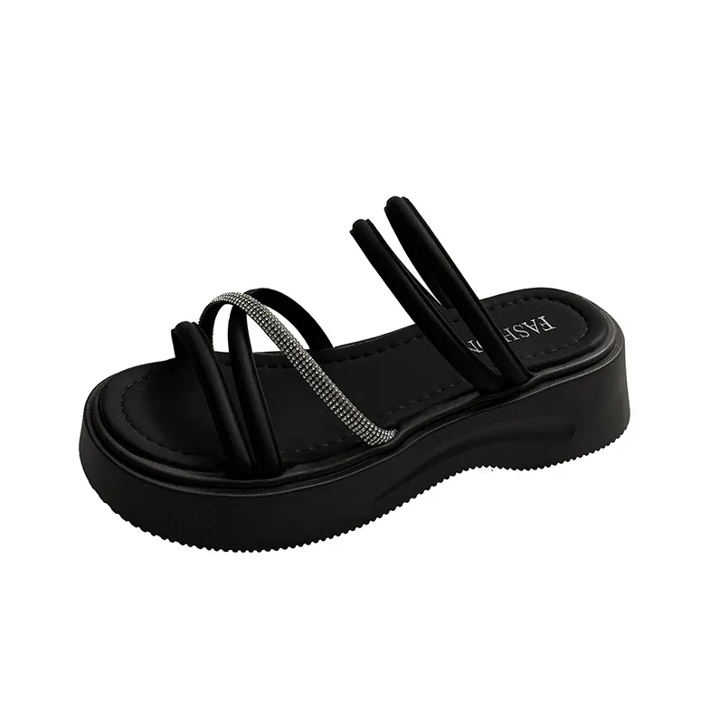 PARK DANCE Rubber Sole Abrasion Resistant Slide Slippers Women's-0