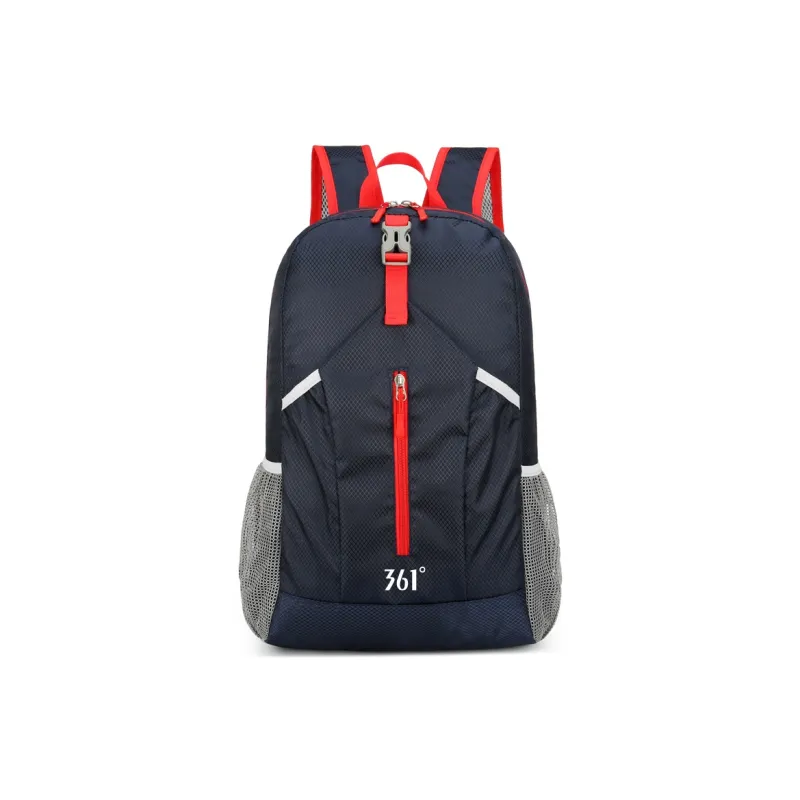 361° Water Repellent Backpack Unisex Black/Dark Blue/Lake Blue/Orange-15