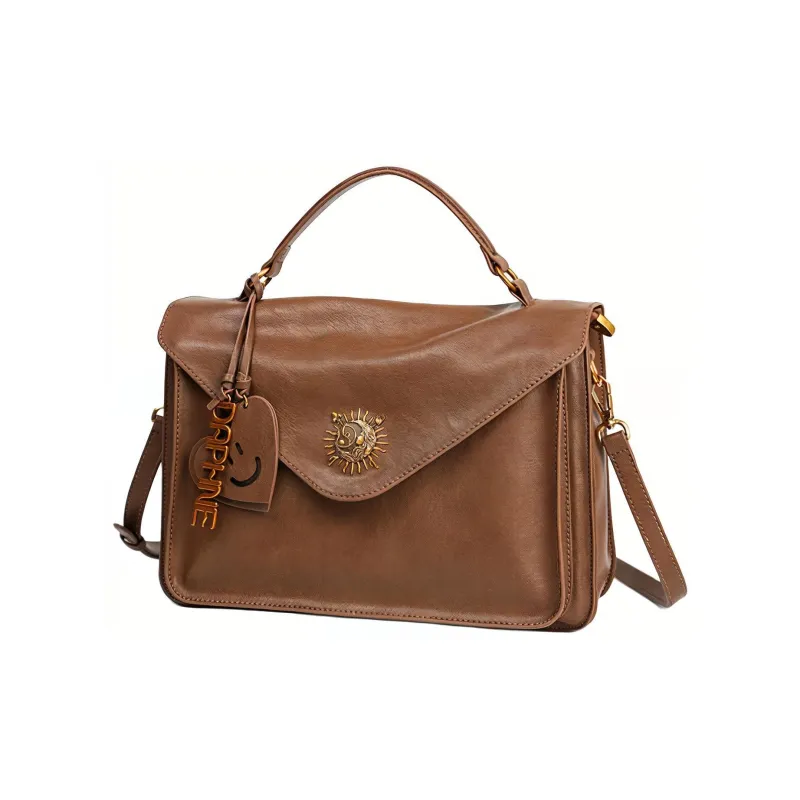 DAPHNE PU One Shoulder Handbag Women's Coffee/Brown-6