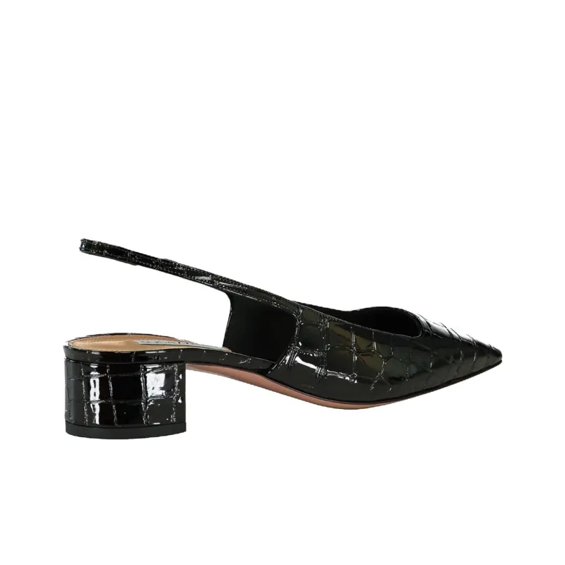 AQUAZZURA Ginza Chunky Heel High Heels 3.5cm Women's Black-2