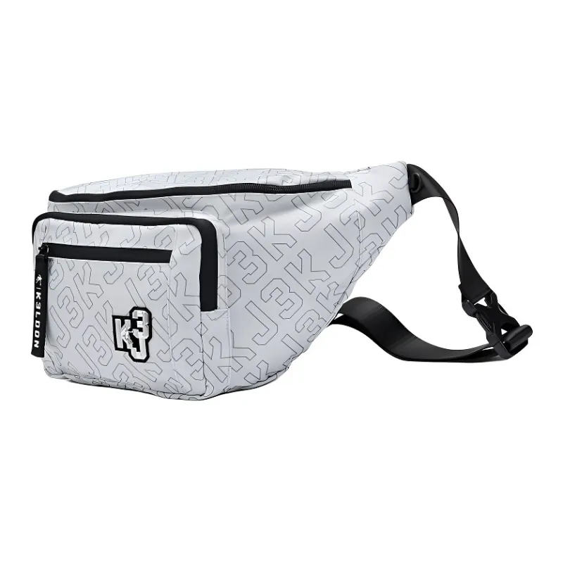 QIAODAN Polyester Crossbody Bag Unisex Jet Black-1