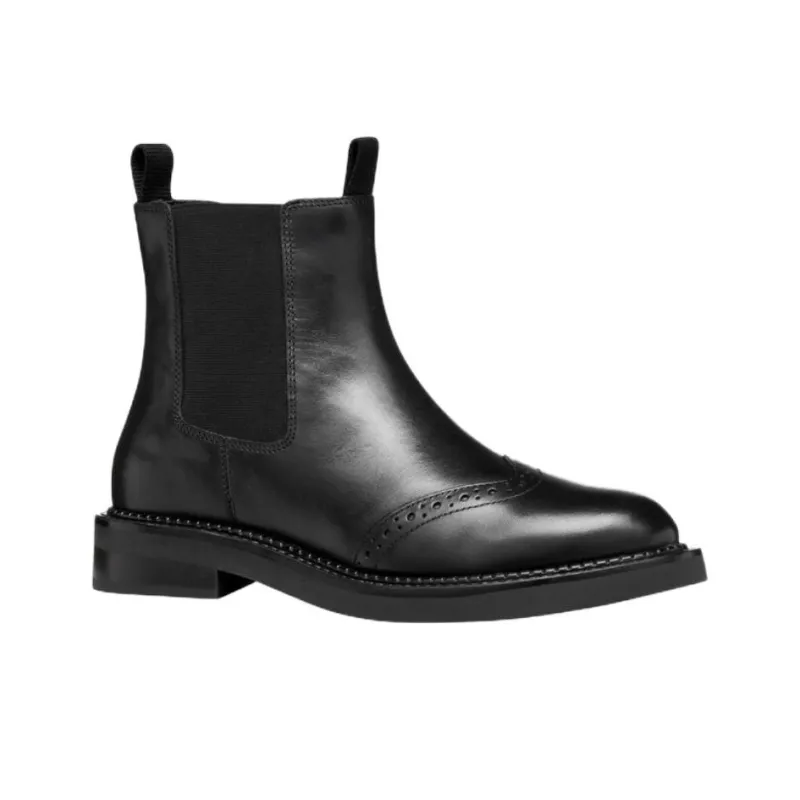 GEOX Serilda Short Chelsea Boots Women's Black-3