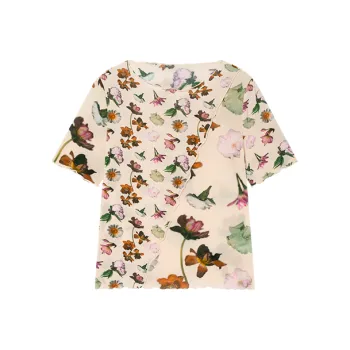 Desigual T Shirts Women's Beige With Print