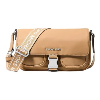 MICHAEL KORS Nylon Messenger Bag, Shoulder Bag, Crossbody Bag Medium Size Women's Peanut