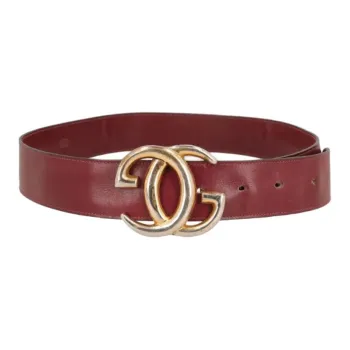 GUCCI Leather Belts Women's Red 4CM