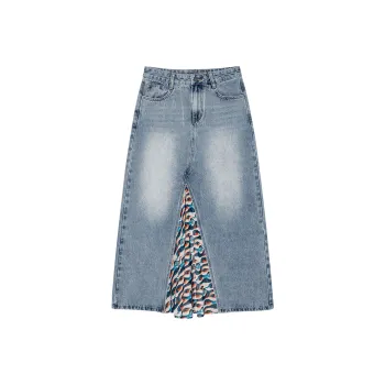 Desigual Denim Long Skirt Women's