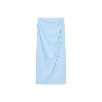 ZARA Casual Long Skirts Women's Sky Blue