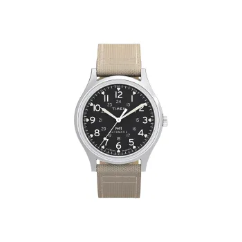 TIMEX Wrist Watch Automatic Mechanical Movement Nylon Strap 40mm Black Dial Men's Watches