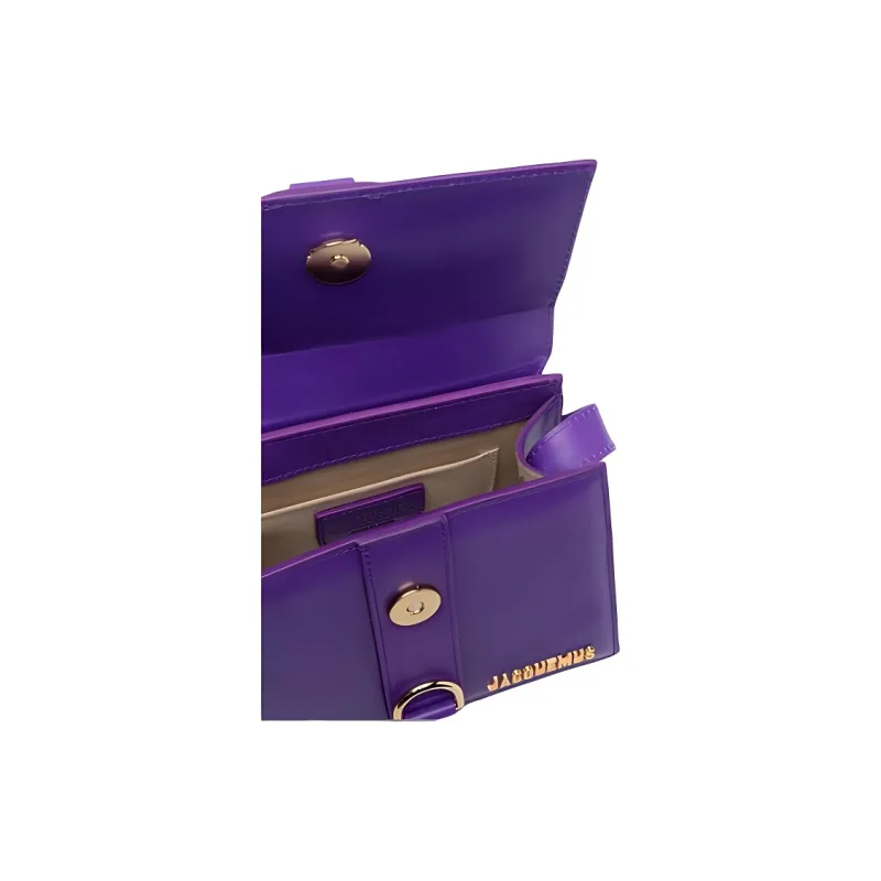 Jacquemus Cow Leather Handbag Women's Purple-4