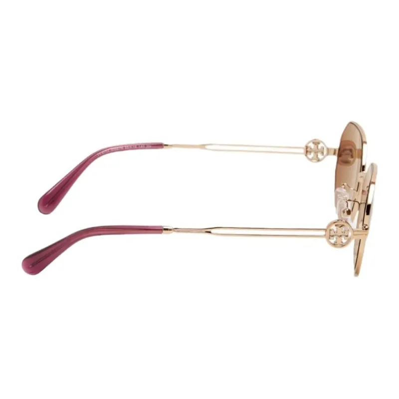 TORY BURCH Metal Oval Sunglasses Women's Gold-1